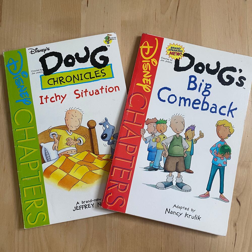 Vintage 1997 & 1999 Disney Chapters Doug Book Bundle